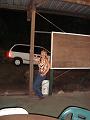 Oh Lord, she found a pole to dance on!